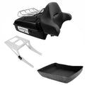 Chopped Trunk Backrest Rack Mount Rack Fit For Harley Fatboy 08-17