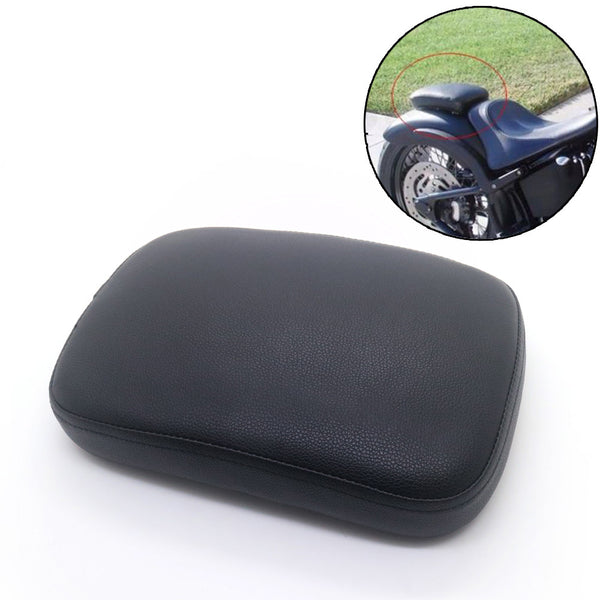 Rectangular Pillion Pad Passenger Seat 8 Suction Cup For Harley Custom Chopper