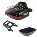 King Trunk Luggage Backrest Light Rack Mount Fit For Harley Street Glide '09-13