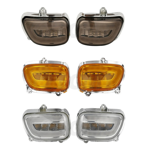 Front LED Turn Signals Fit For Honda Goldwing 1800 GL1800 2001-2017 F6B 2013-17