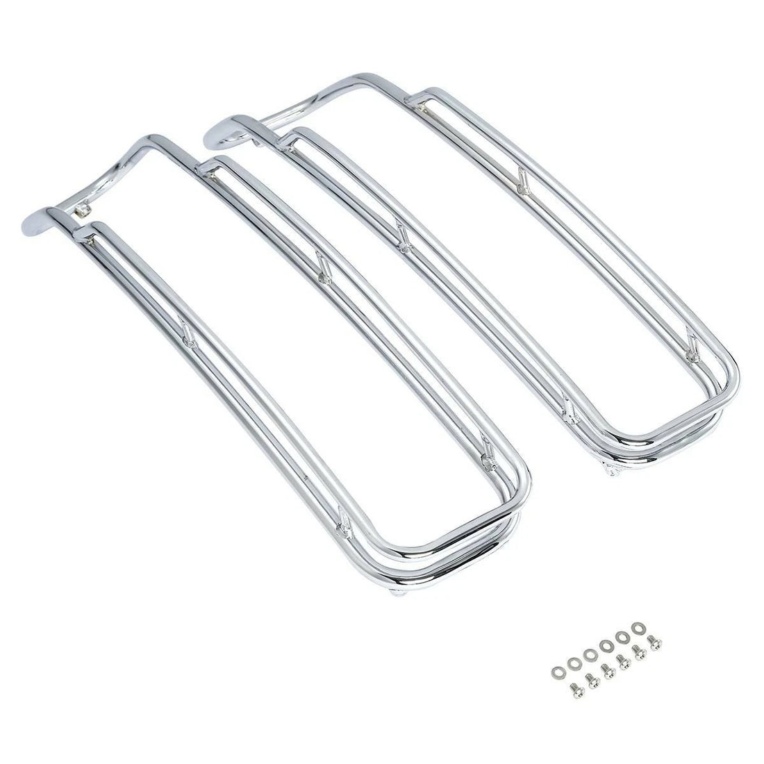 Saddlebags Lid Top Rails Trim Rack Guards Fit For Harley Street Road Glide 14-24