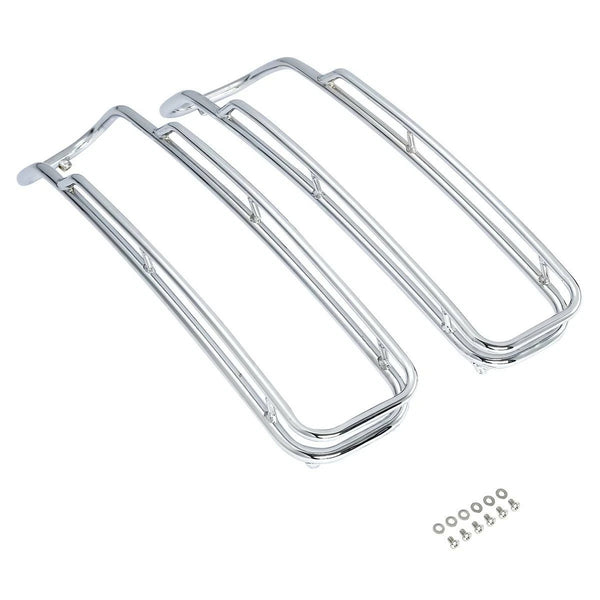 Saddlebags Lid Top Rails Trim Rack Guards Fit For Harley Street Road Glide 14-24
