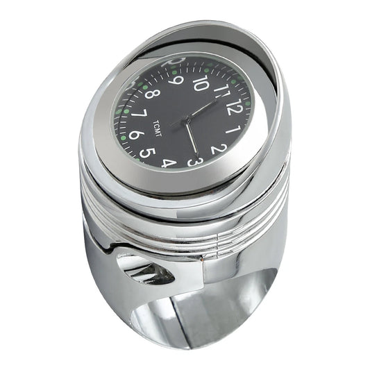 Chrome 1 1/4" 1.25" Motorcycle Handlebar Clock Mount Fit For Harley Chopper New