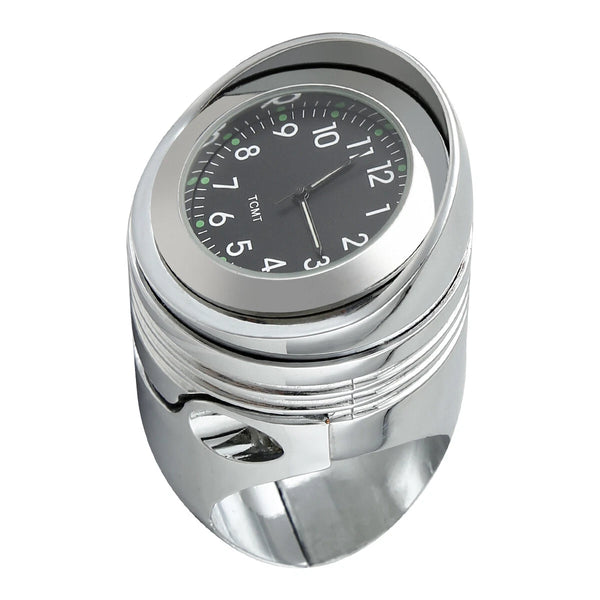 Chrome 1 1/4" 1.25" Motorcycle Handlebar Clock Mount Fit For Harley Chopper New