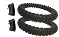 2 Pack 80/100-12 Dirt Bike Tires Tubes For Honda Yamaha KTM Kawasaki Suzuki