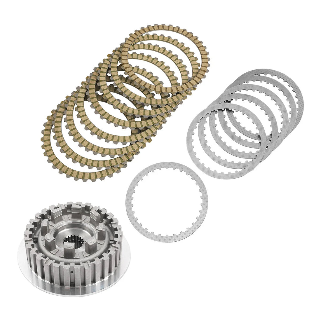 Friction Steel Clutch Plates Hub Fit For Harley Sportster XL883 1200 2004-2022