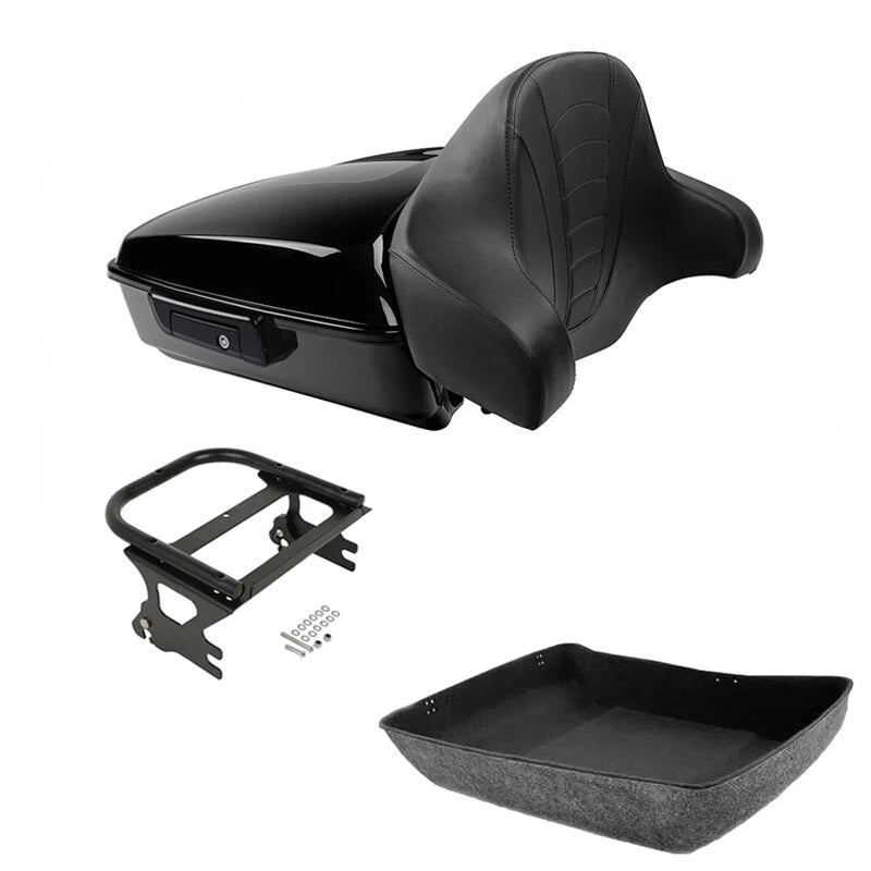 Chopped Trunk Backrest Mount Fit For Harley Touring 1997-2008