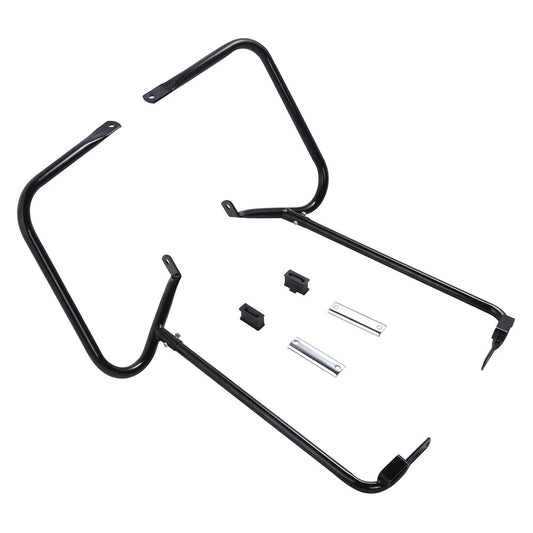 Gloss Black Saddlebags Guard Bar Bracket For Harley Touring Electra Glide 97-08
