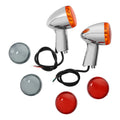Rear Turn Signals Light Chrome Bracket Fit For Harley Sportster 883 1200 1992-Up