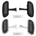 Black/Chrome Passenger Floorboard Fit For Harley Glide 1993-2025 Pegstreamliner