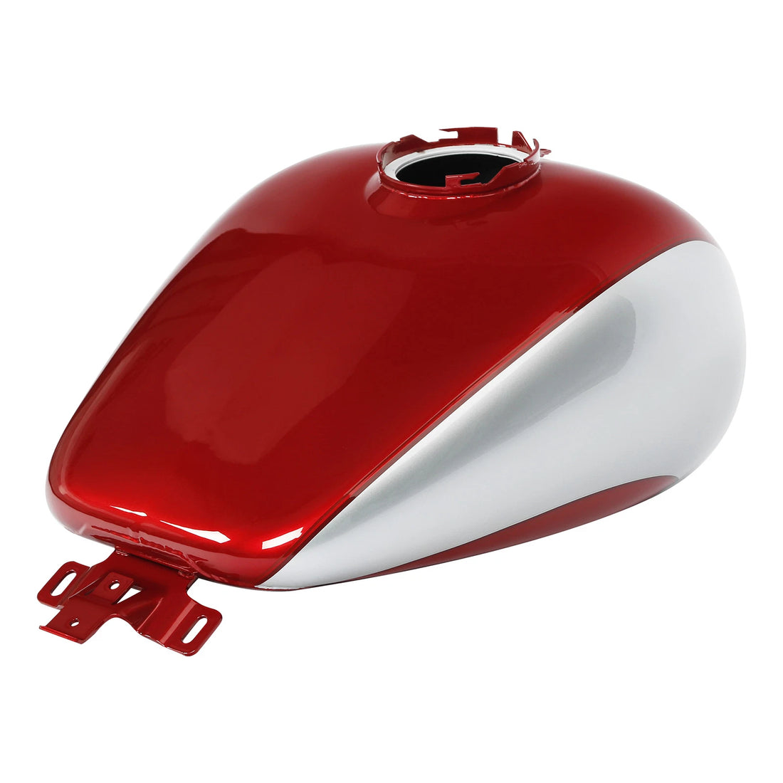 Fuel Gas Tank Fit For Harley Street Glide 2008-2023 Wicked Red/Barracuda Silver