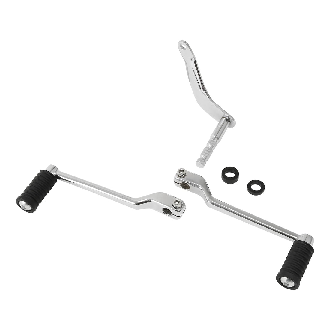 Chrome Heel Toe Shift Lever Pedal Shifter Rod Lever Fit For Harley Softail 07-17