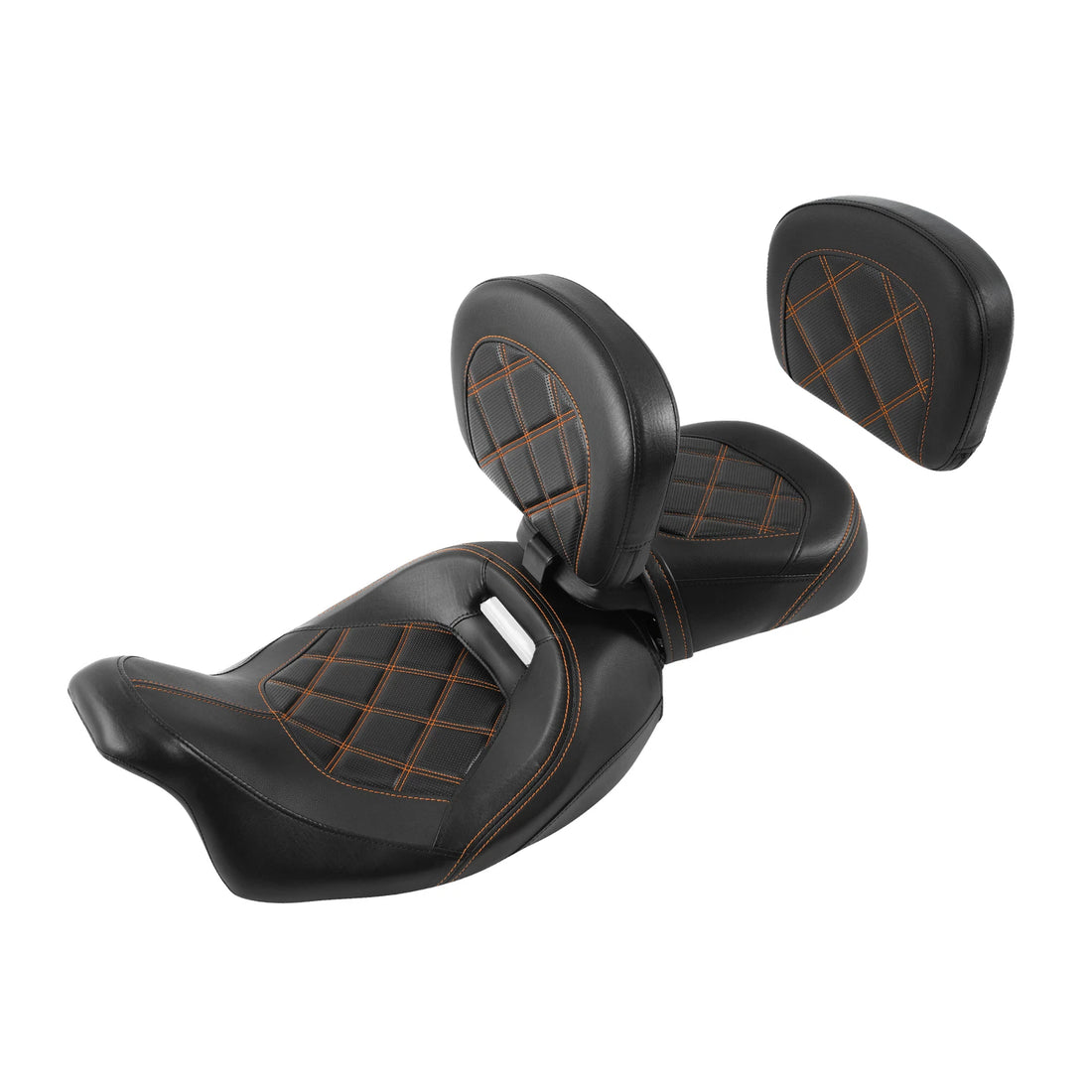 Driver Passenger Seats Backrest Pad Fit For Harley Cvo Road Street Glide 09-23