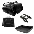 Chopped Trunk Backrest Mount Rack Plate Fit For Harley Touring Road Glide 14-26