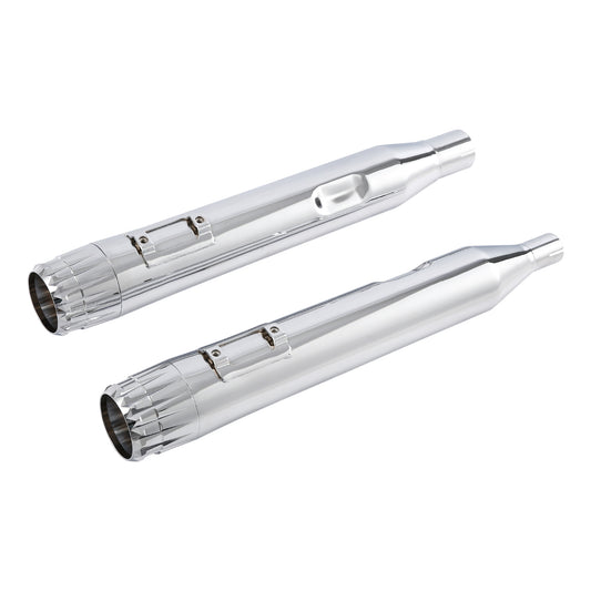 4" Slip on Straight Mufflers Exhaust Pipe Fit For Harley Electra Glide 2017-2025