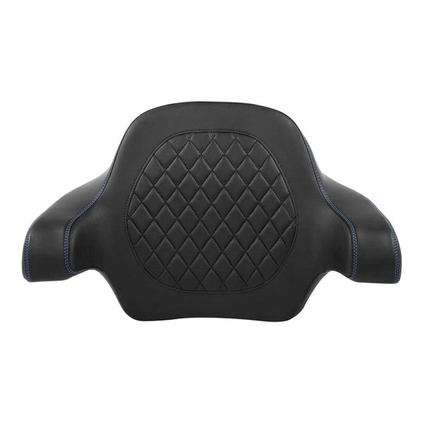 King Passenger Backrest Pad Fit For Harley Touring Tri Street Glide 14-25