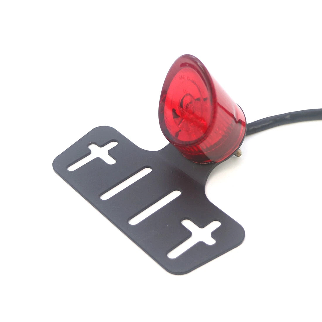 New Black LED Rear License Tail Brake Light Lamp For Honda Bobber Chopper Custom