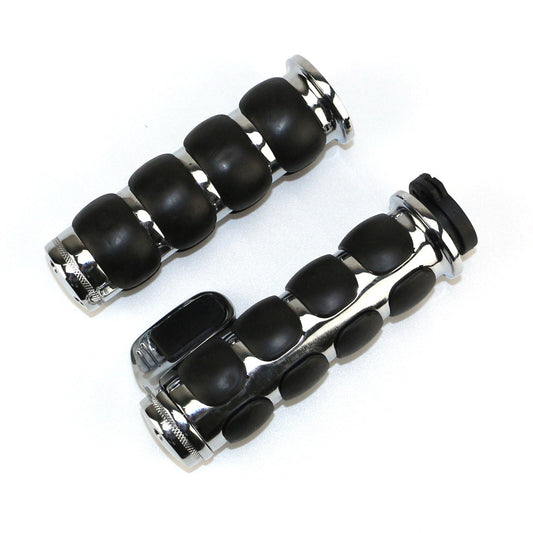 1 inch Handle Grips With Throttle Boss For Honda Kawasaki Yamaha Suzuki