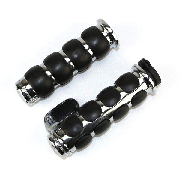 1 inch Handle Grips With Throttle Boss For Honda Kawasaki Yamaha Suzuki