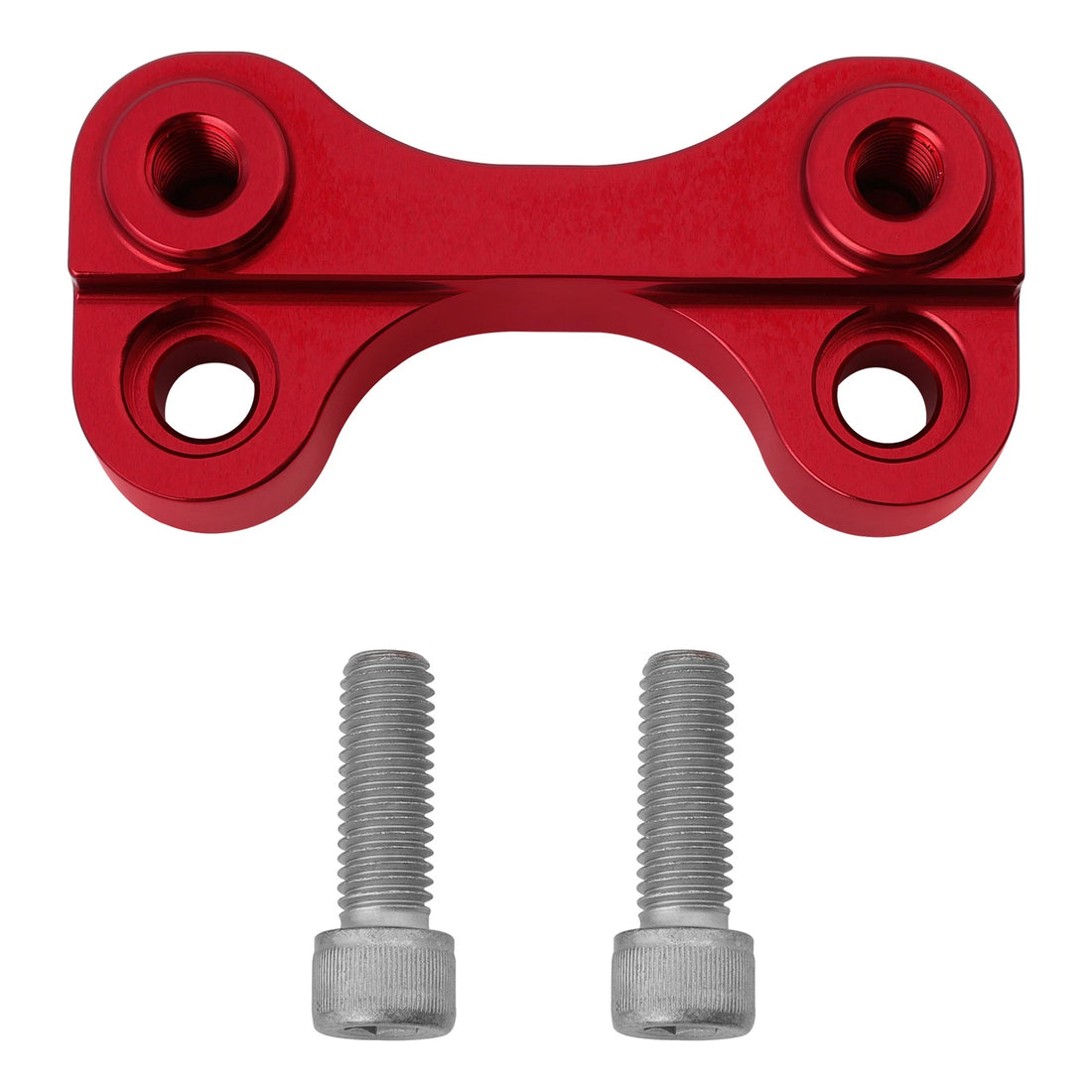 Red 1" Handlebar Pull Back Plate Fit For Harley Softail 2000-2025 Dyna 1999-2017
