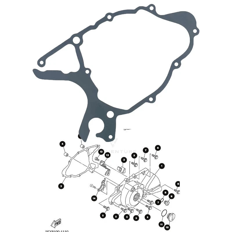 Generator Cover Gasket Kits For Yamaha TW200 87-23 TW125 99-04 TW225 02-07