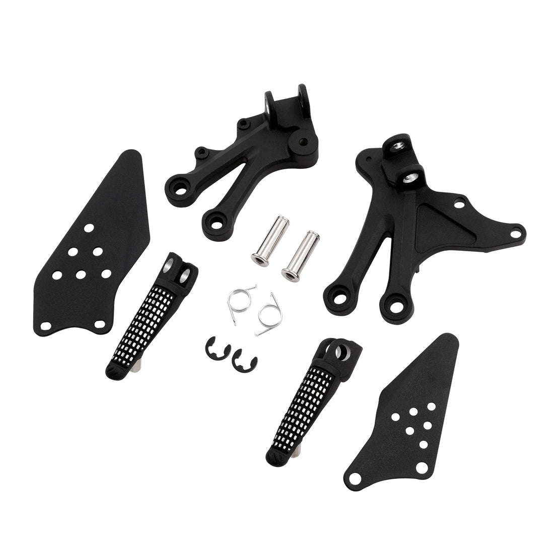 Front Footrest Foot Pegs Bracket Set Fit For Kawasaki ZX10R ZX 10R 2004-05