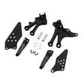 Front Footrest Foot Pegs Bracket Set Fit For Kawasaki ZX10R ZX 10R 2004-05