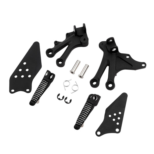 Front Footrest Foot Pegs Bracket Set Fit For Kawasaki ZX10R ZX 10R 2004-05