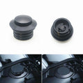 Black Flush Pop Up Reservoir Vented Fuel Tank Gas Cap For Harley Dyna 1982-2010