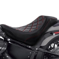 Black Red Seat Solo Fit For Harley Softail Slim Heritage Classic 2018-2025