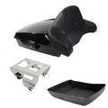 Chopped Trunk Backrest Solo Mount Fit For Harley Road Street Glide Touring 14-26