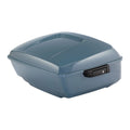 King Trunk Fit For Harley CVO Street Road Glide 2014-25 Sharkskin Blue Firestorm