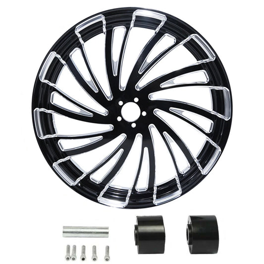 18" Front Wheel Rim w/ Dual Disc Wheel Hub Fit For Harley Electra Glide 97-2021