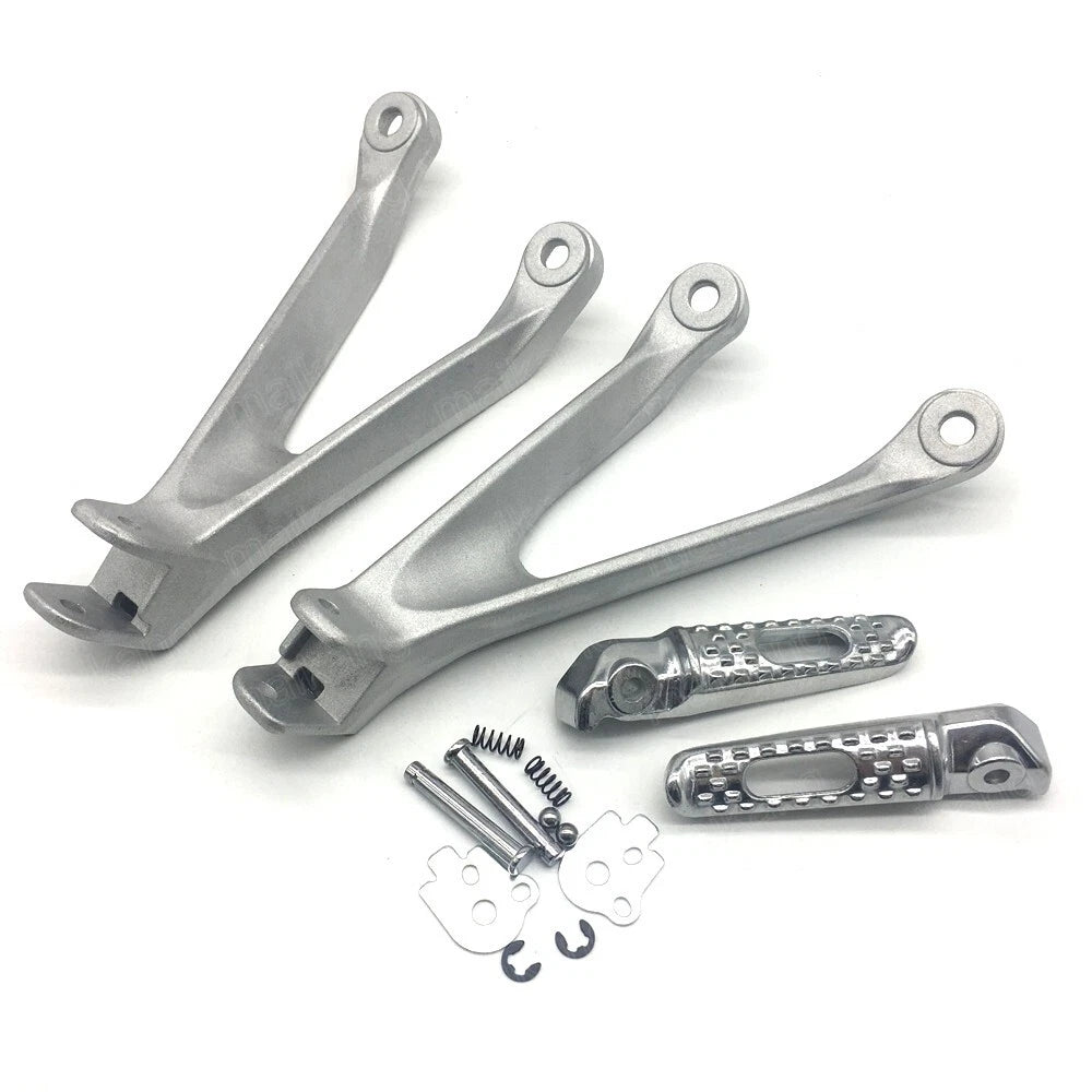 Silver Passenger Rear Foot Peg Bracket Fit for Honda CBR1000RR 2008 2009-2016 15