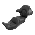 Driver Passenger Seat Backrest Fit For Harley Touring Road Glide 2014-23 Black