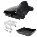 Chopped Trunk Backrest Solo Mounting Rack Fit For Harley Sport Glide 18-25