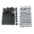 87PCS Bolt Topper Caps Cover Fit For Harley Softail Twin Cam 84-06 Chrome/Black