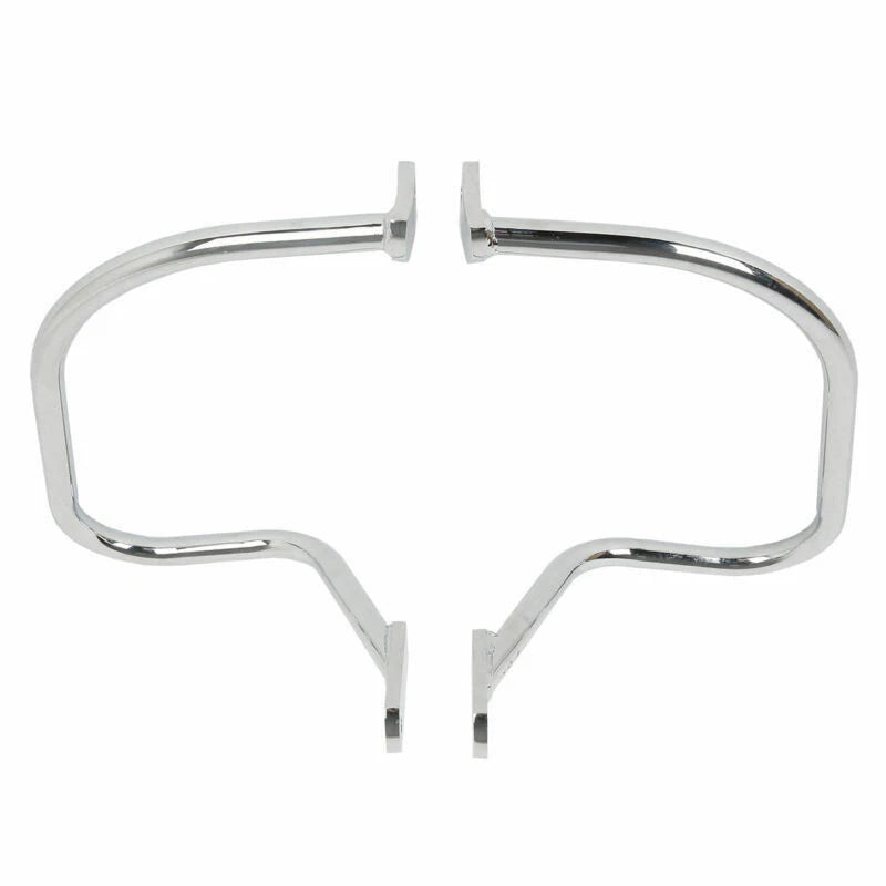 Chrome Saddlebag Guard Rail Crash Bar For Harley Softail Heritage Springer Flsts