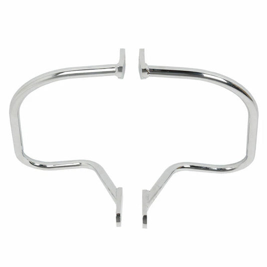 Chrome Saddlebag Guard Rail Crash Bar For Harley Softail Heritage Springer Flsts
