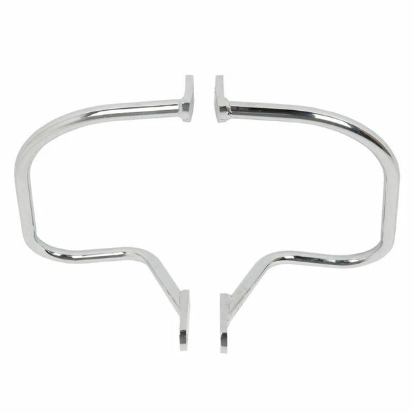 Chrome Saddlebag Guard Rail Crash Bar For Harley Softail Heritage Springer Flsts