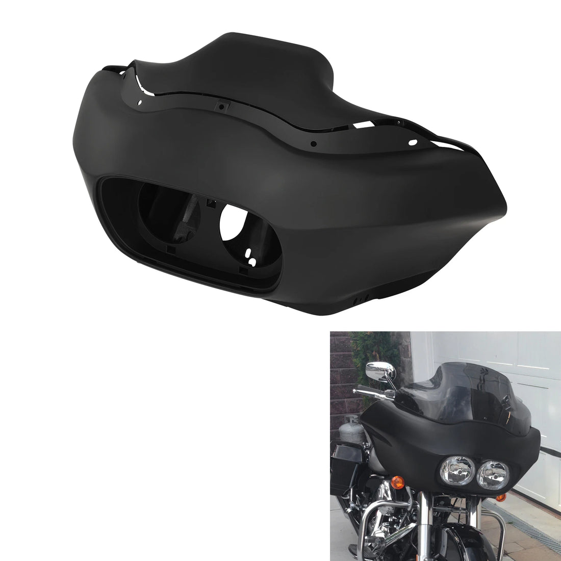 Matte Black Upper Inner & Outer Fairing Fit For Harley Fltr Road Glide 1998-2013