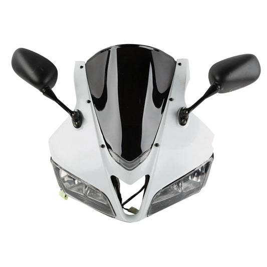 Unpainted White Upper Fairing Cowl Combo Fit For Honda CBR600RR 2007-2010 F5 New
