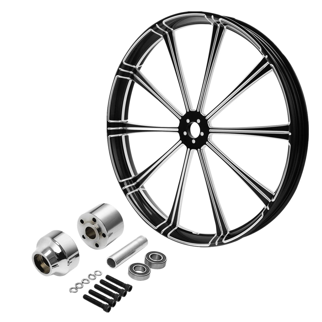 32" x 3.5" Front Wheel Rim Single Disc Hub Fit For Harley Street Glide 2008-2023