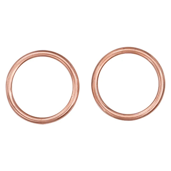2PCMotorcycle Exhaust Pipe Gasket For Kawasaki Ninja 250 EX250ZZR250 KZ200 KD100