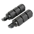 Black Foot Pegs Footpegs Footrests Fit For Harley Touring Softail Fxst Dyna Fxwg