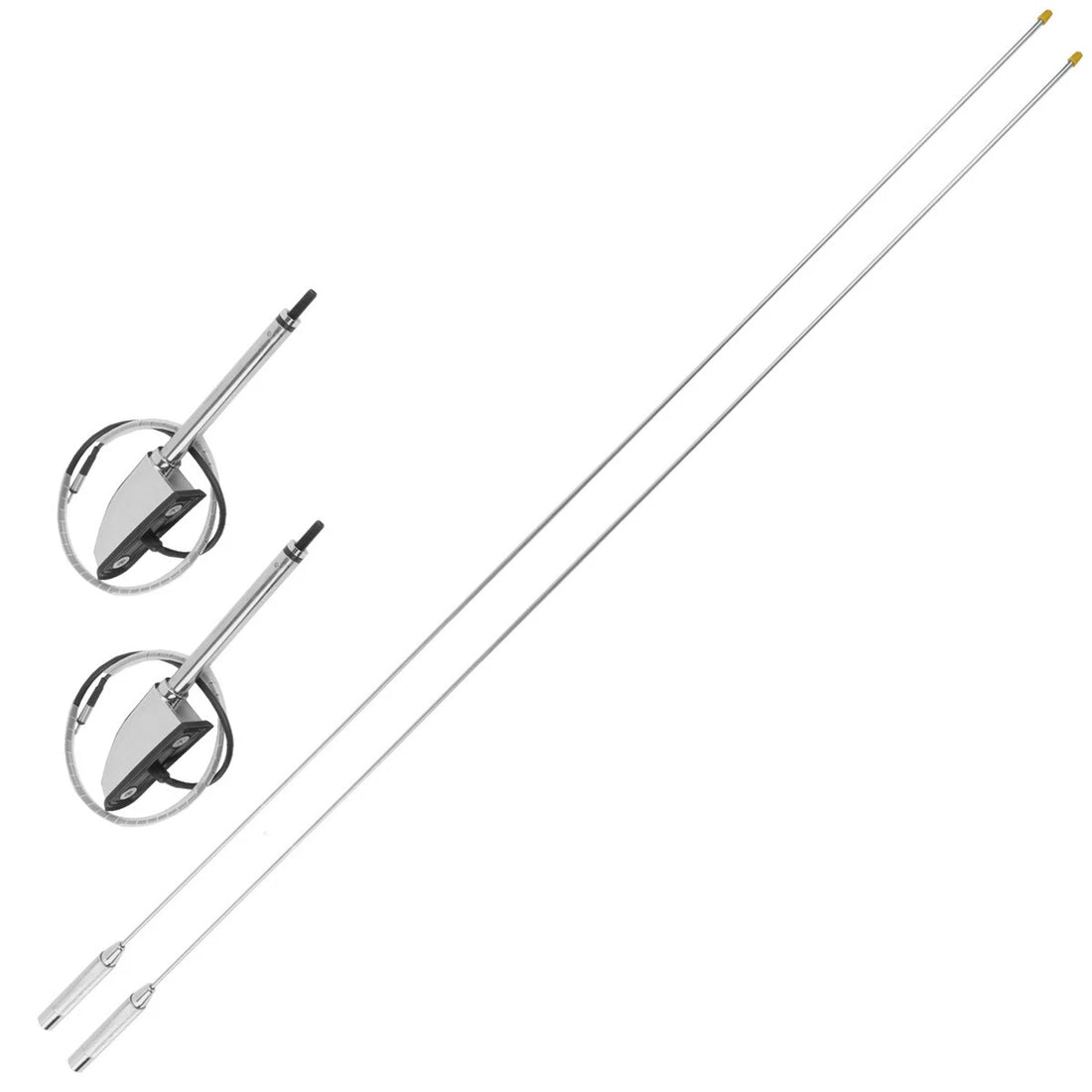 2PCS Antenna Kit Folding Mount Fit For Honda Goldwing 1800 GL1800 2001-2017 2016