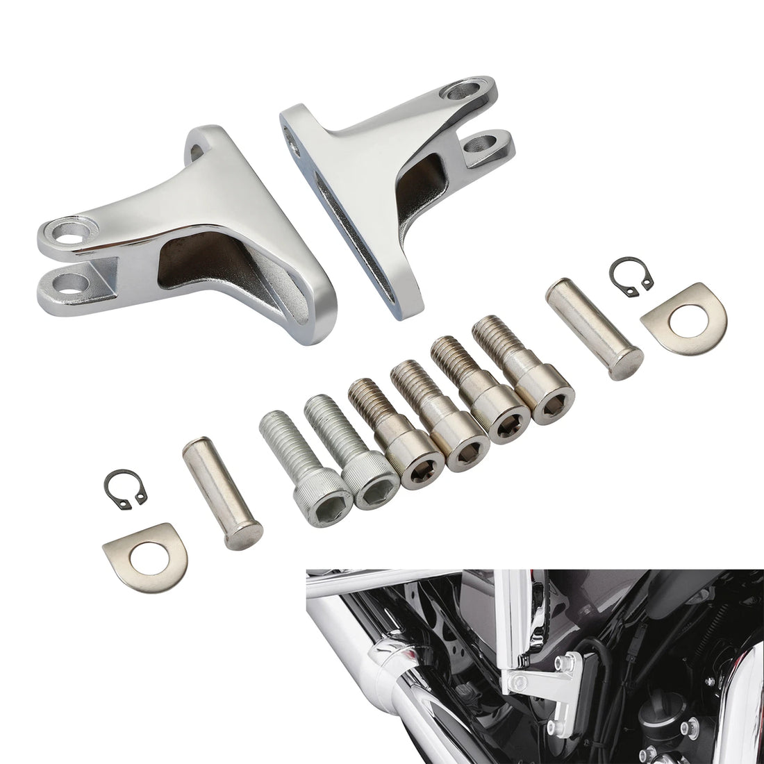 Passenger Foot Peg Mini Mount Kit Fit For Harley Touring Road Street Glide 93-25