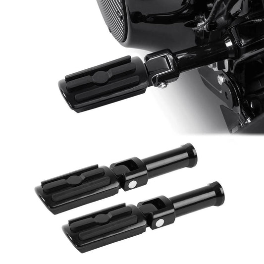 Black Rear Footpegs Pegs/ Mount Bracket Fit For Harley Softail Fat Boy 2018-2025