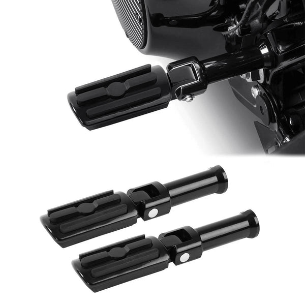 Black Rear Footpegs Pegs/ Mount Bracket Fit For Harley Softail Fat Boy 2018-2025