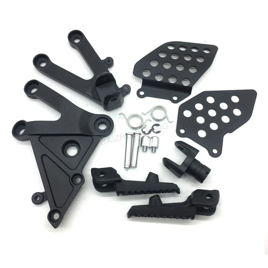 Black Driver Front Foot Pegs Bracket Fit for Honda CBR600RR 2003 2004 2005 2006